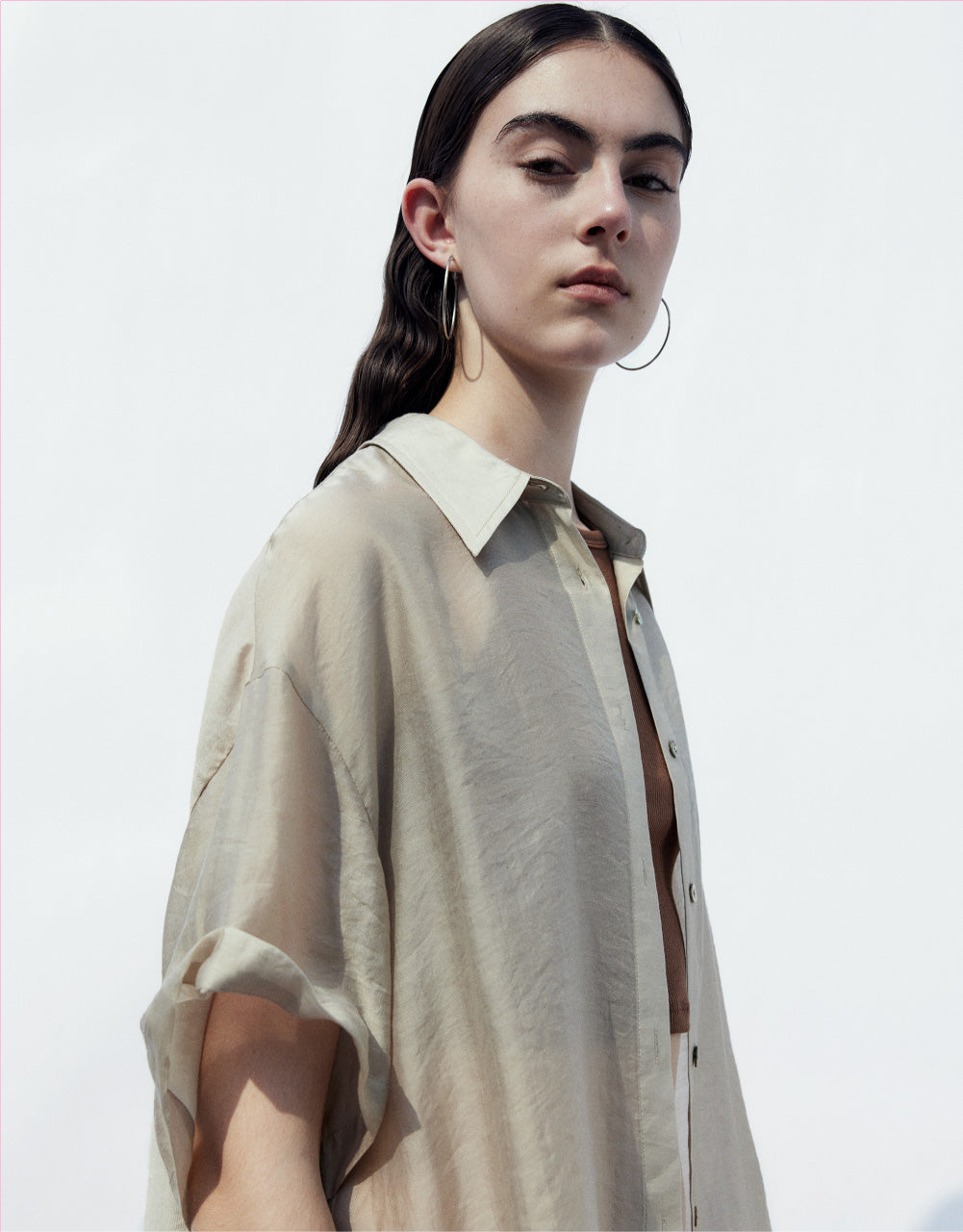 Textured Button Up Shirt