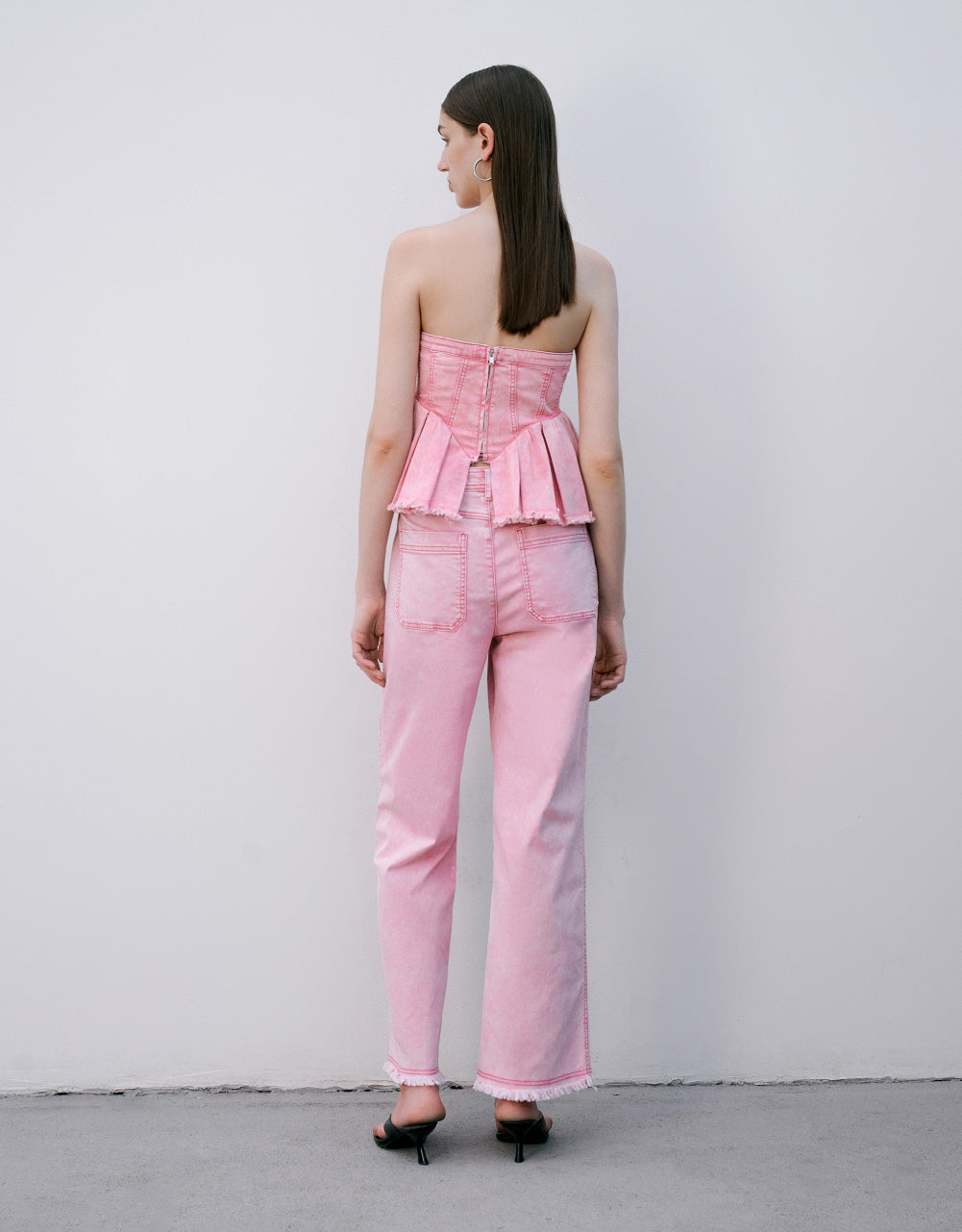 Raw Hem Off-Shoulder Tube Top