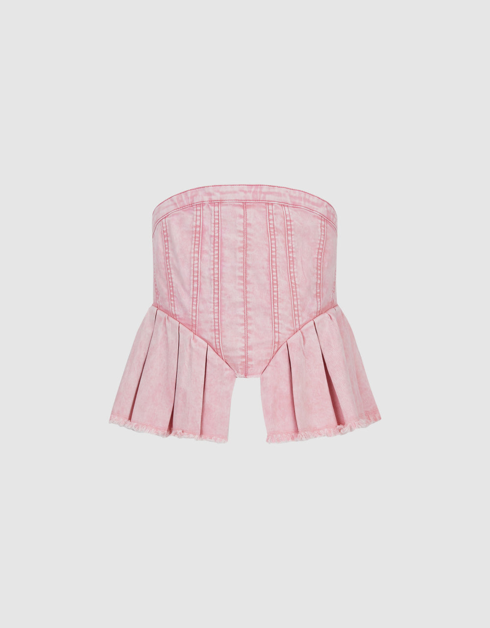 Raw Hem Off-Shoulder Tube Top