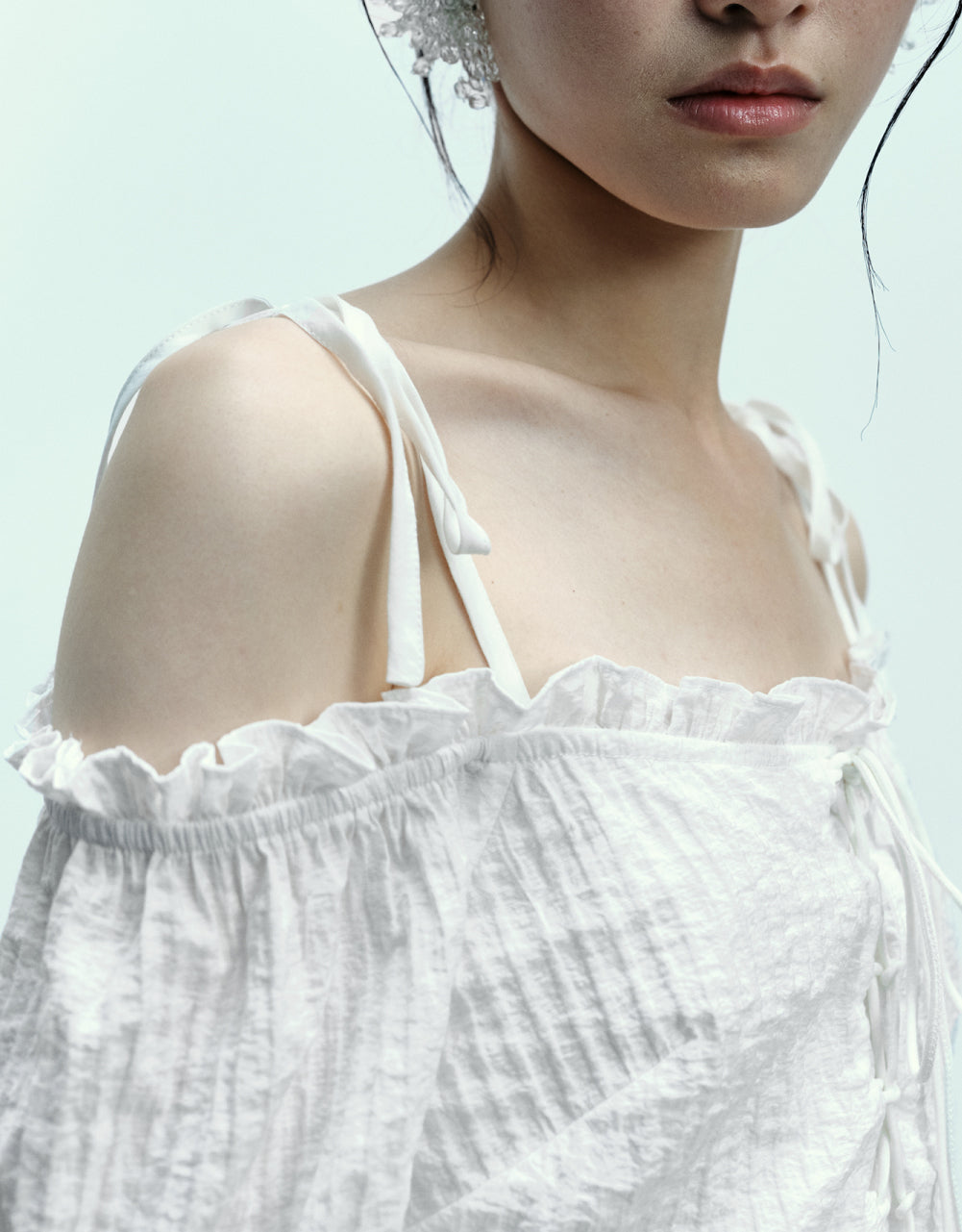 Knot Straps Off-Shoulder Blouse