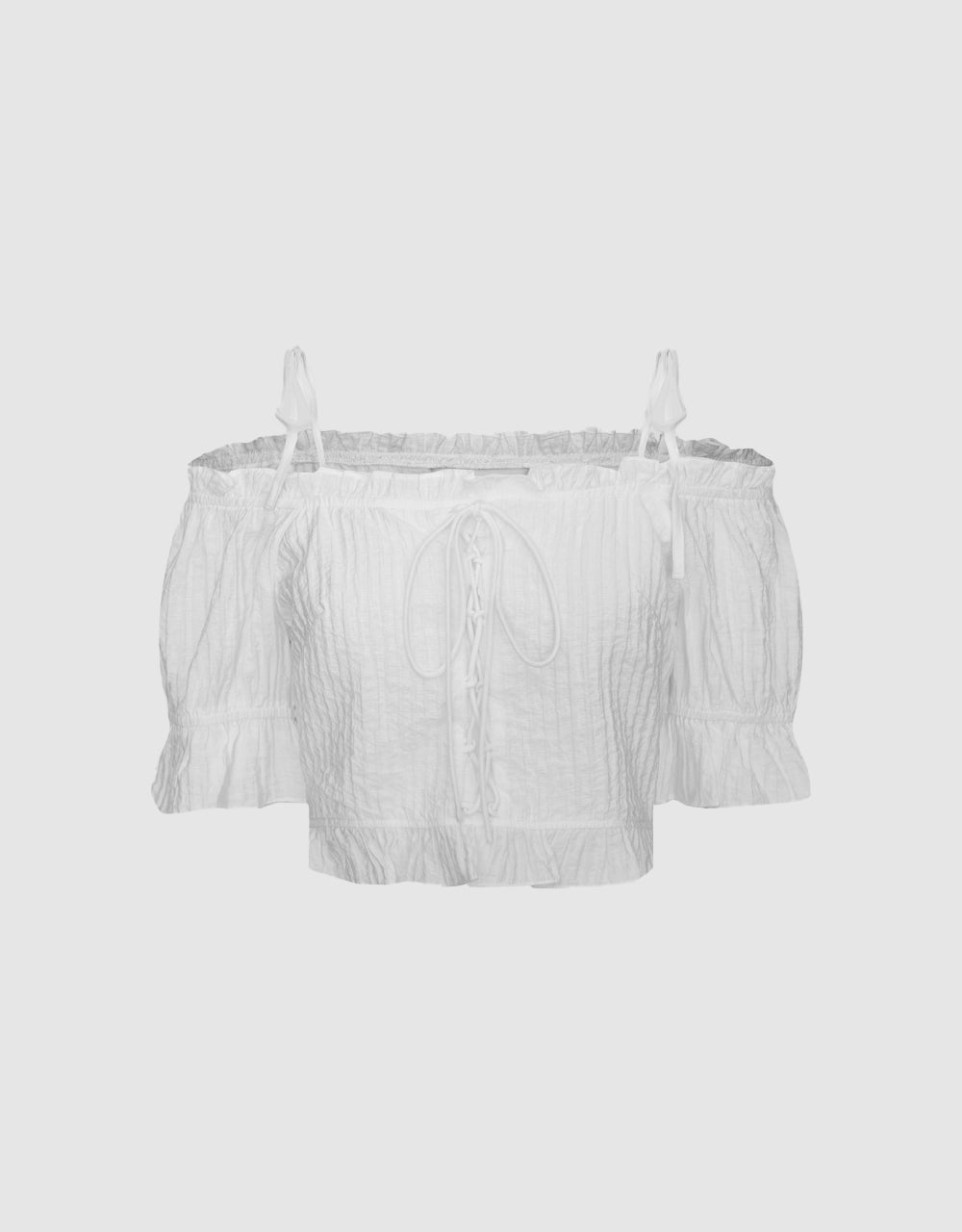 Knot Straps Off-Shoulder Blouse