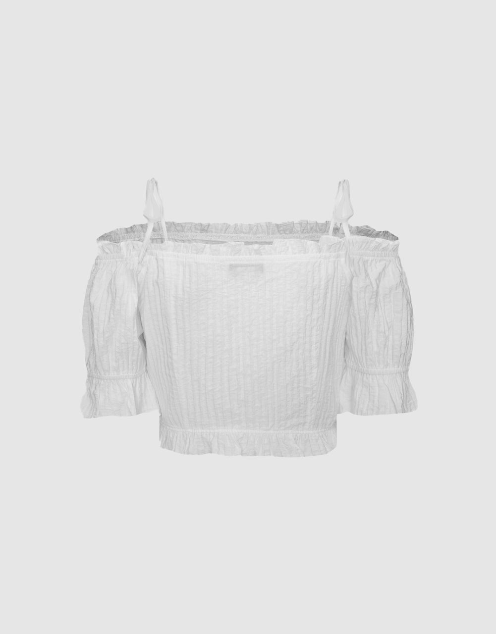 Knot Straps Off-Shoulder Blouse