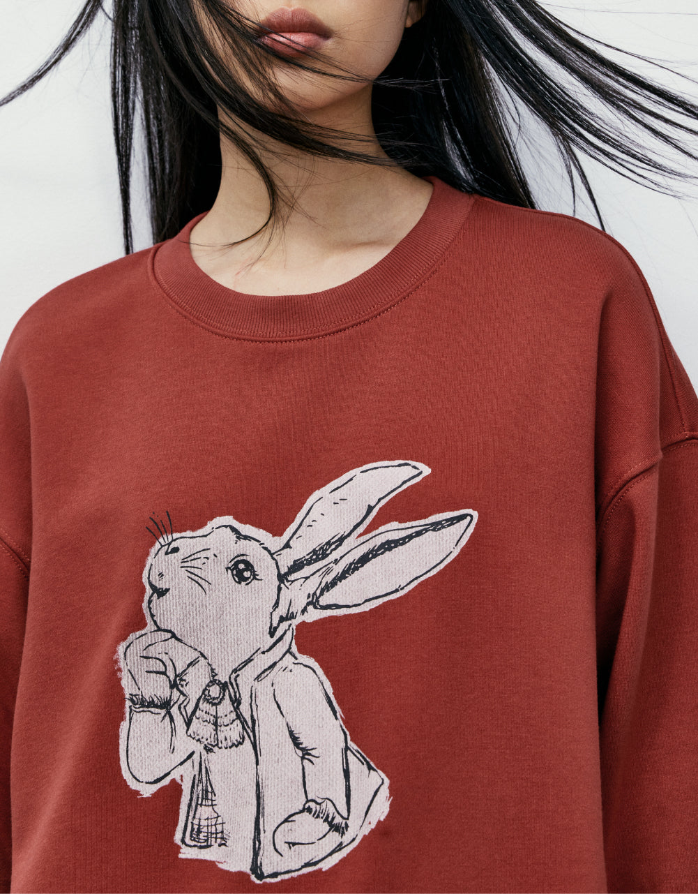 Bunny Print Sweatshirt