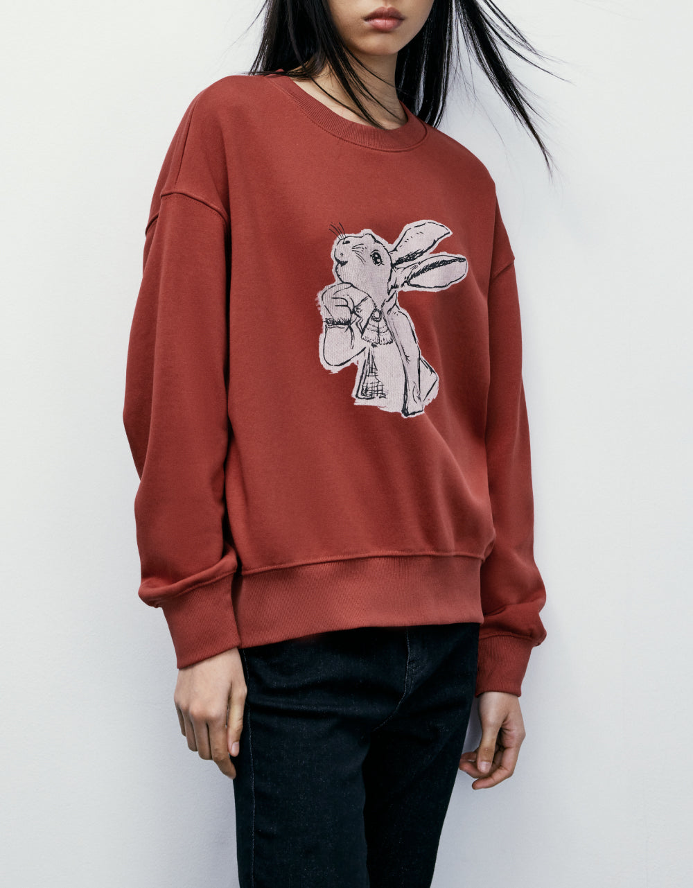 Bunny Print Sweatshirt