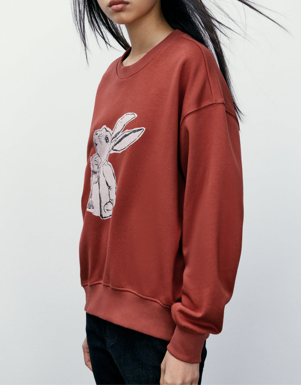Bunny Print Sweatshirt