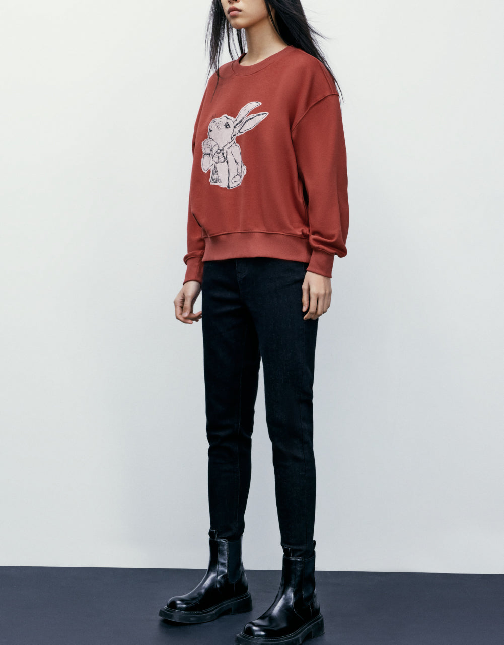 Bunny Print Sweatshirt