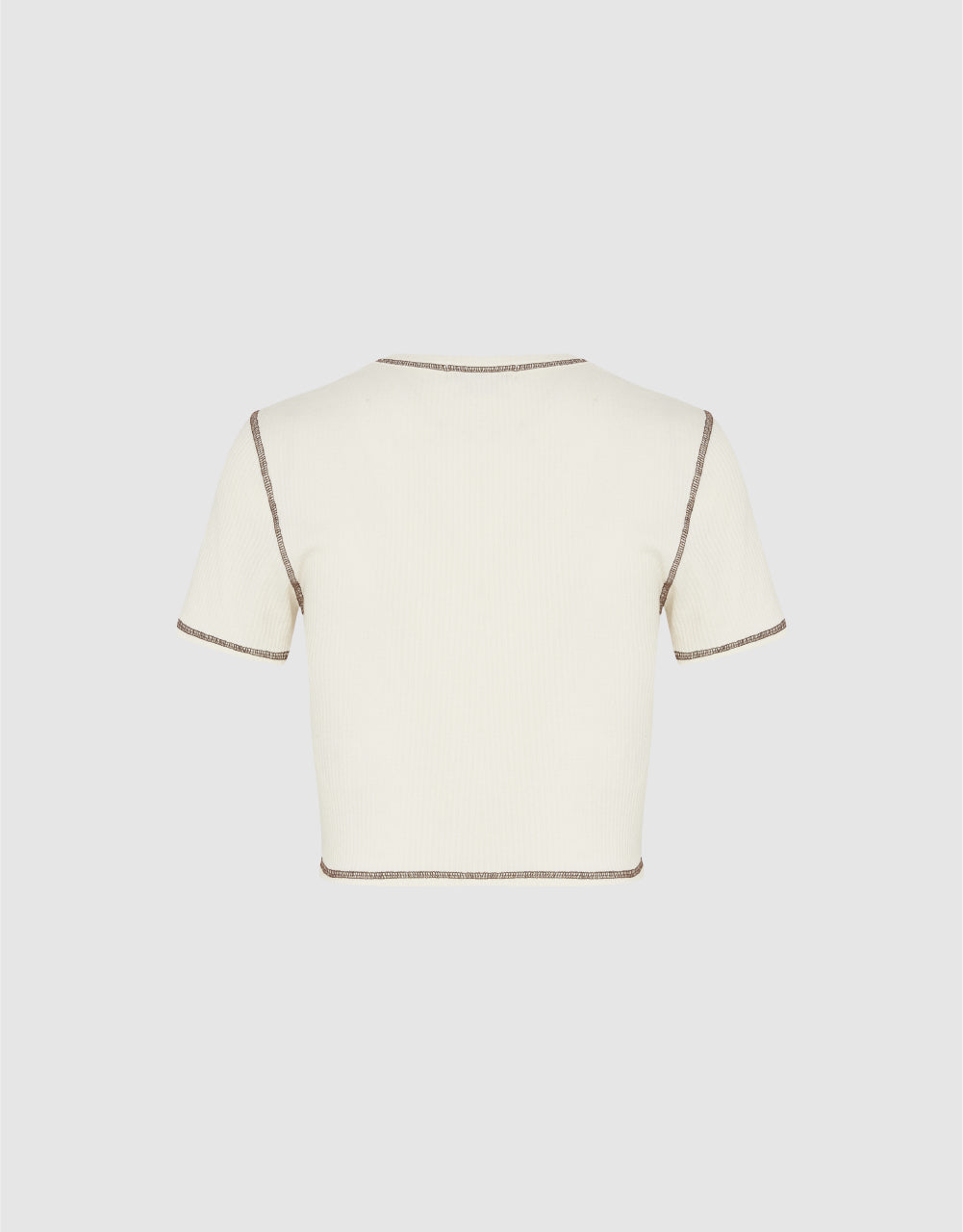 Print Knitted T-Shirt