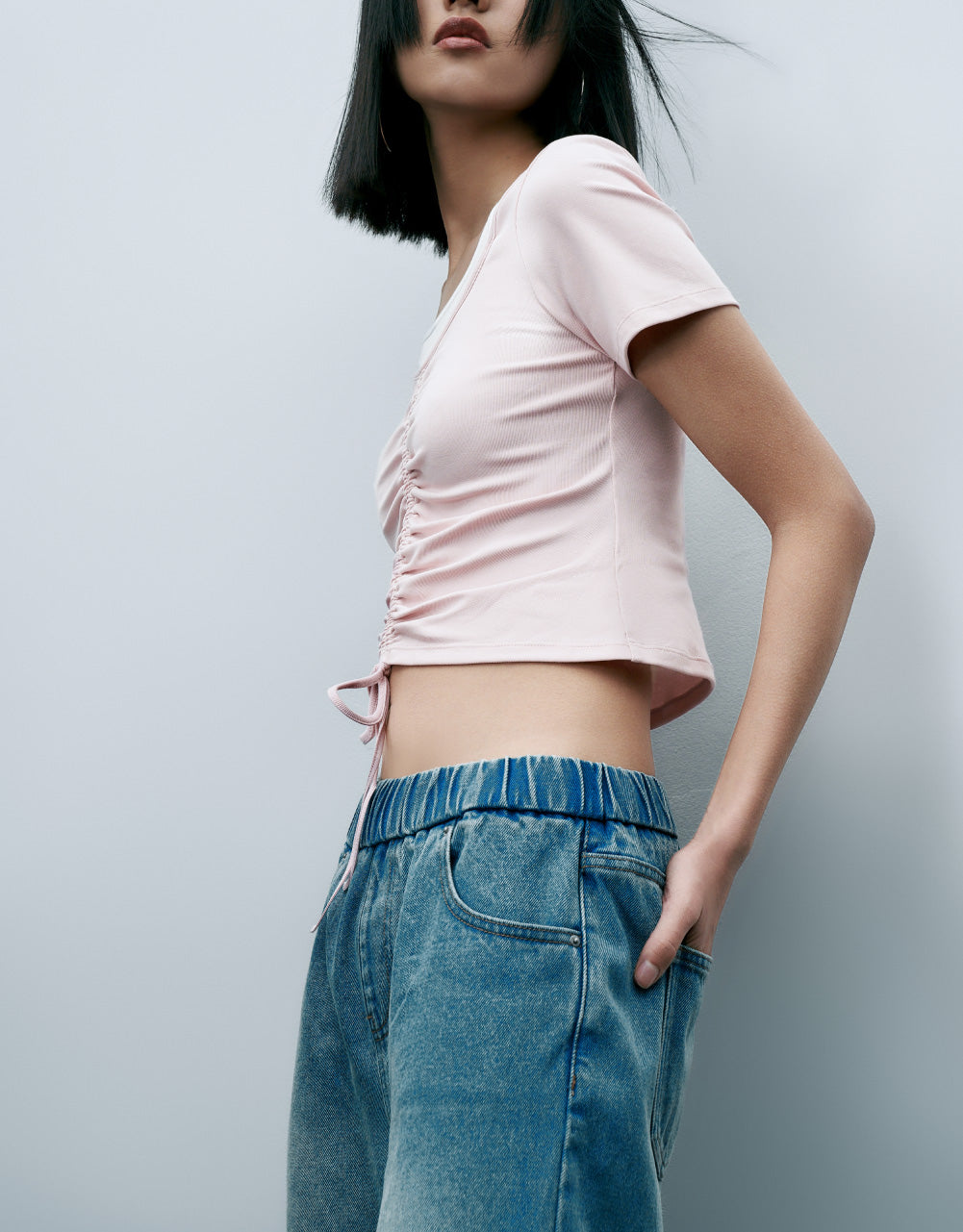 2 In 1 U Neck T-Shirt