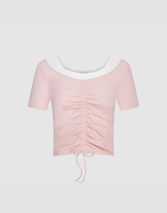 2 In 1 U Neck T-Shirt