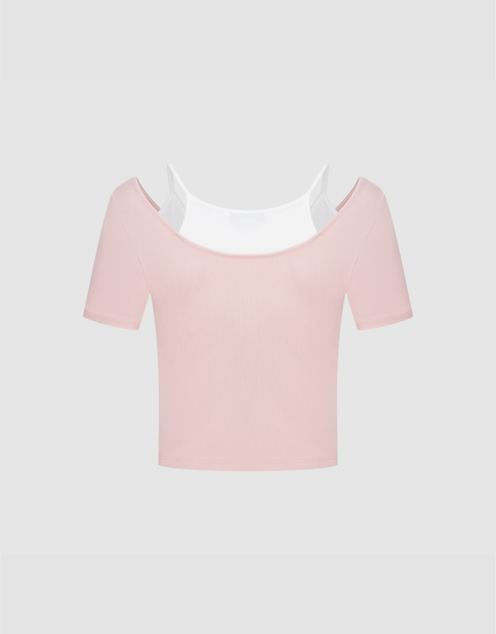 2 In 1 U Neck T-Shirt