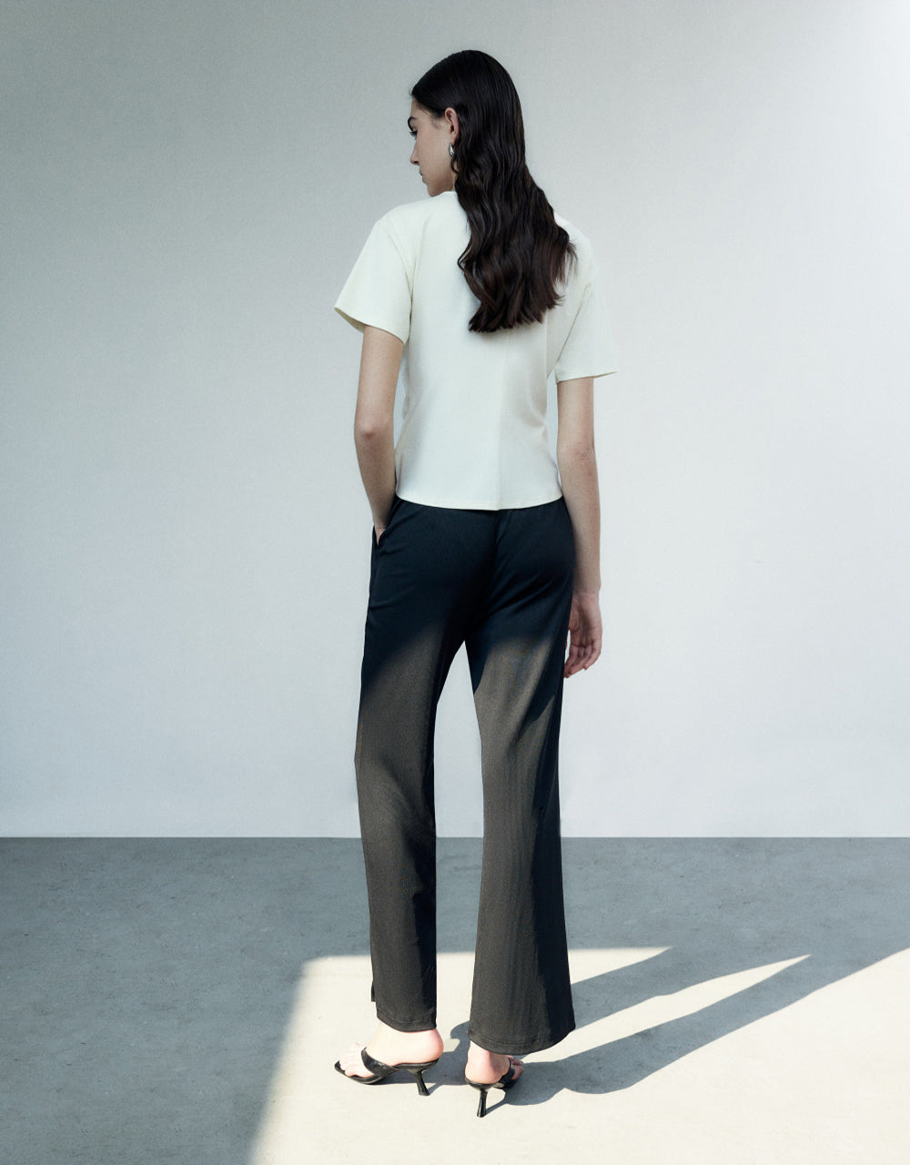 Asymmetric Crew Neck T-Shirt