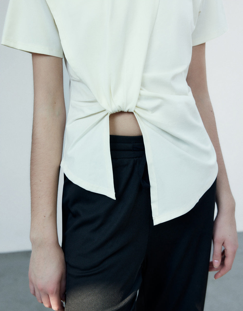 Asymmetric Crew Neck T-Shirt