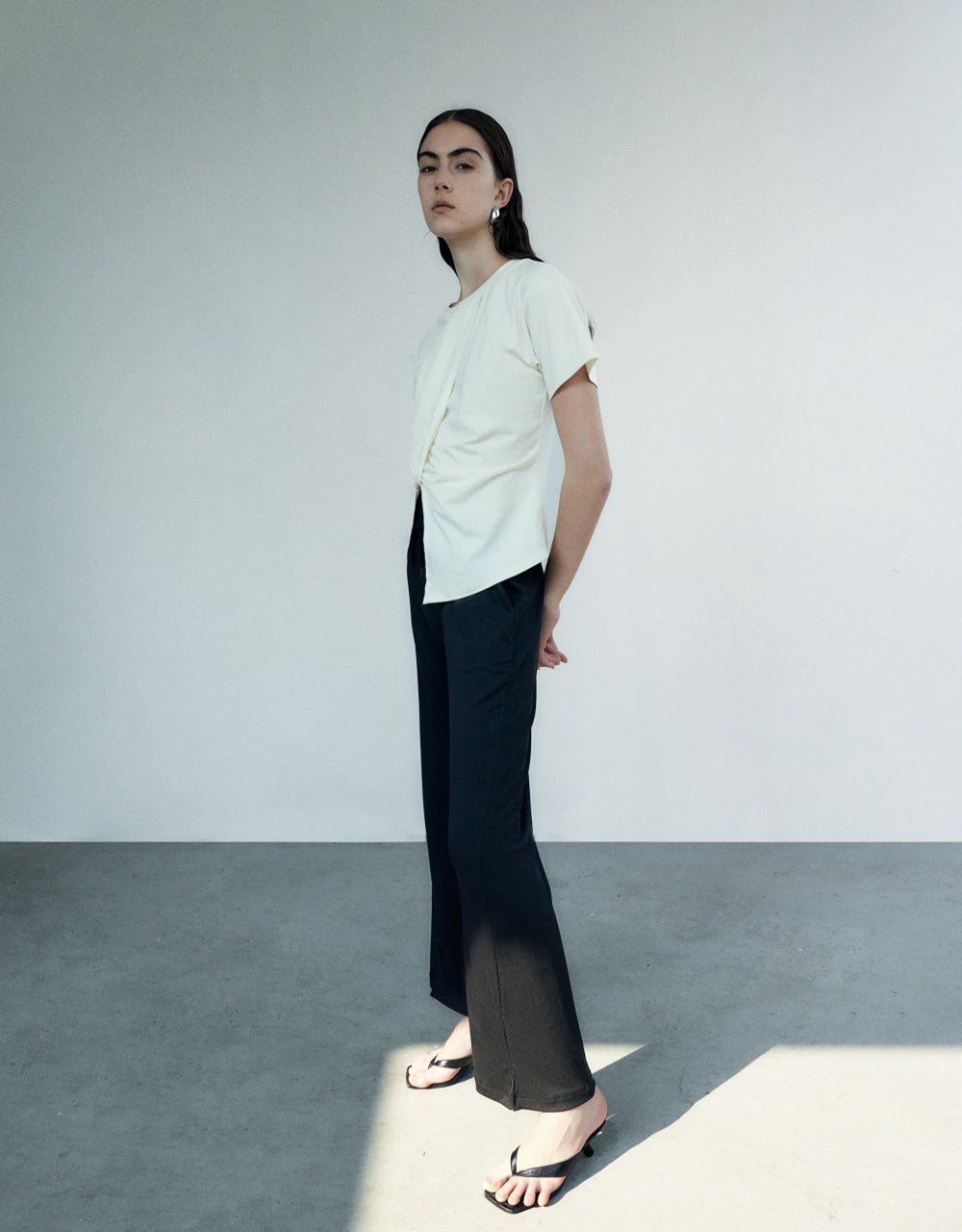 Asymmetric Crew Neck T-Shirt