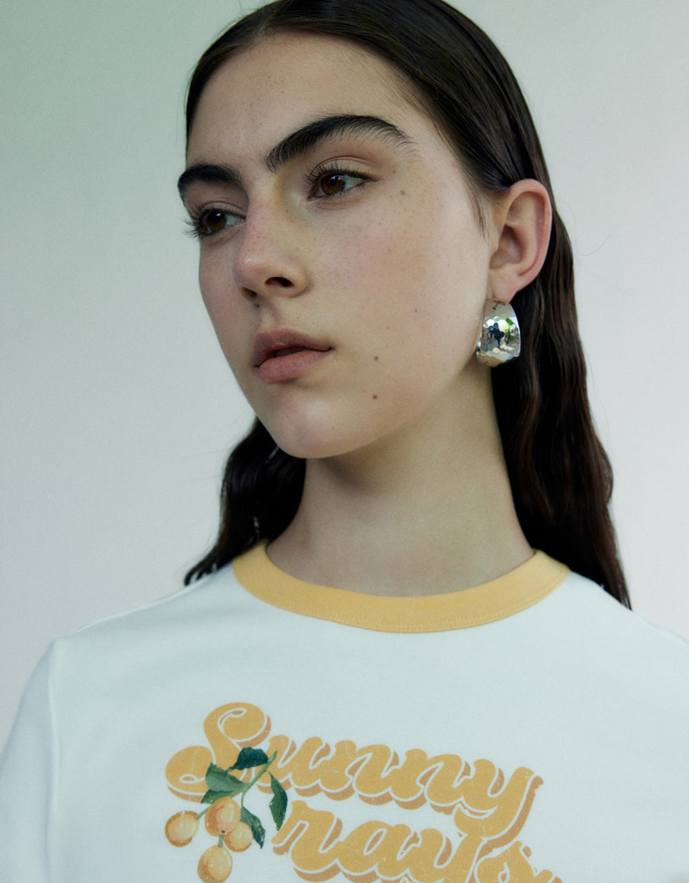 Cherry Letters Print T-Shirt