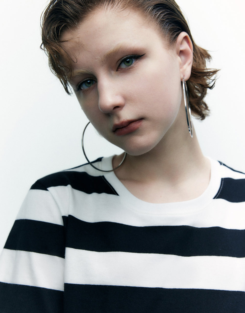 Drop Shoulder Striped T-Shirt
