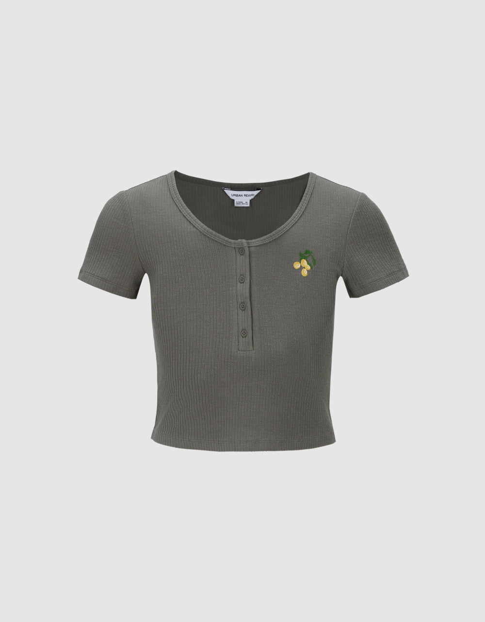 Cherry Detail Knitted T-Shirt