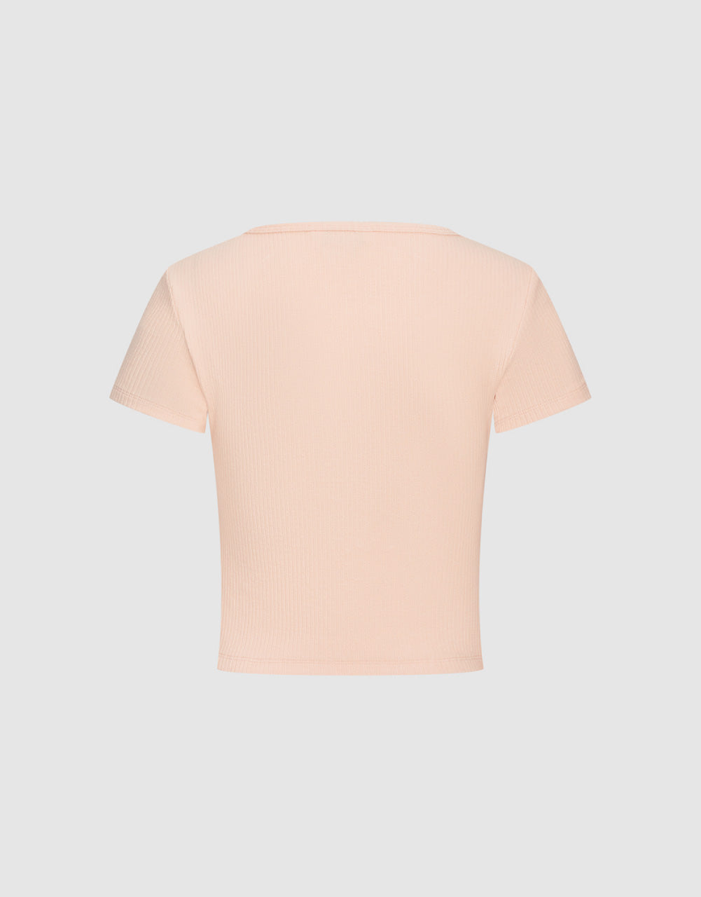 Cherry Printed U Neck Skinny T-Shirt