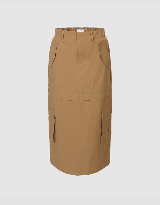 Utilities Midi A-Line Skirt