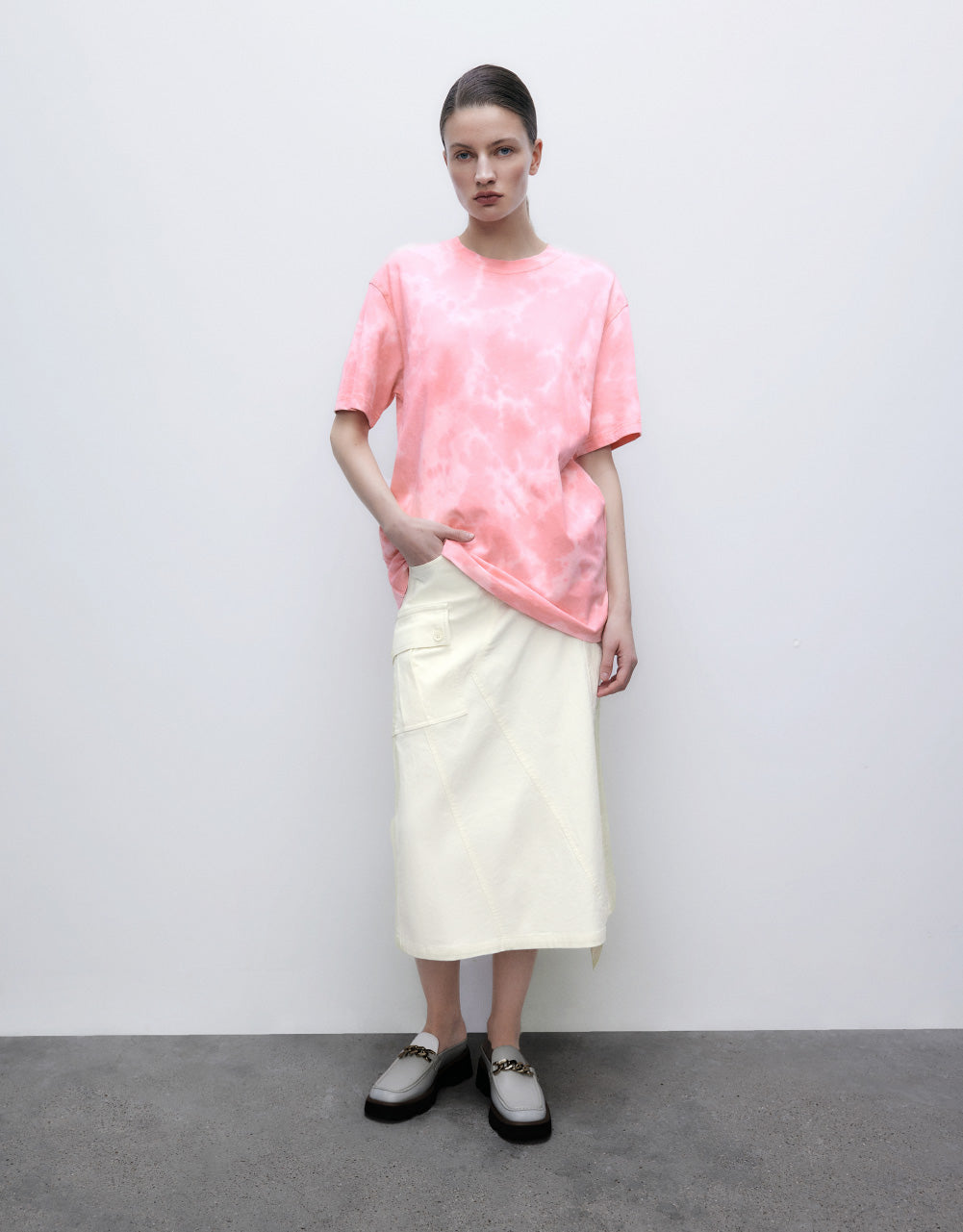 Utilities Midi A-Line Skirt