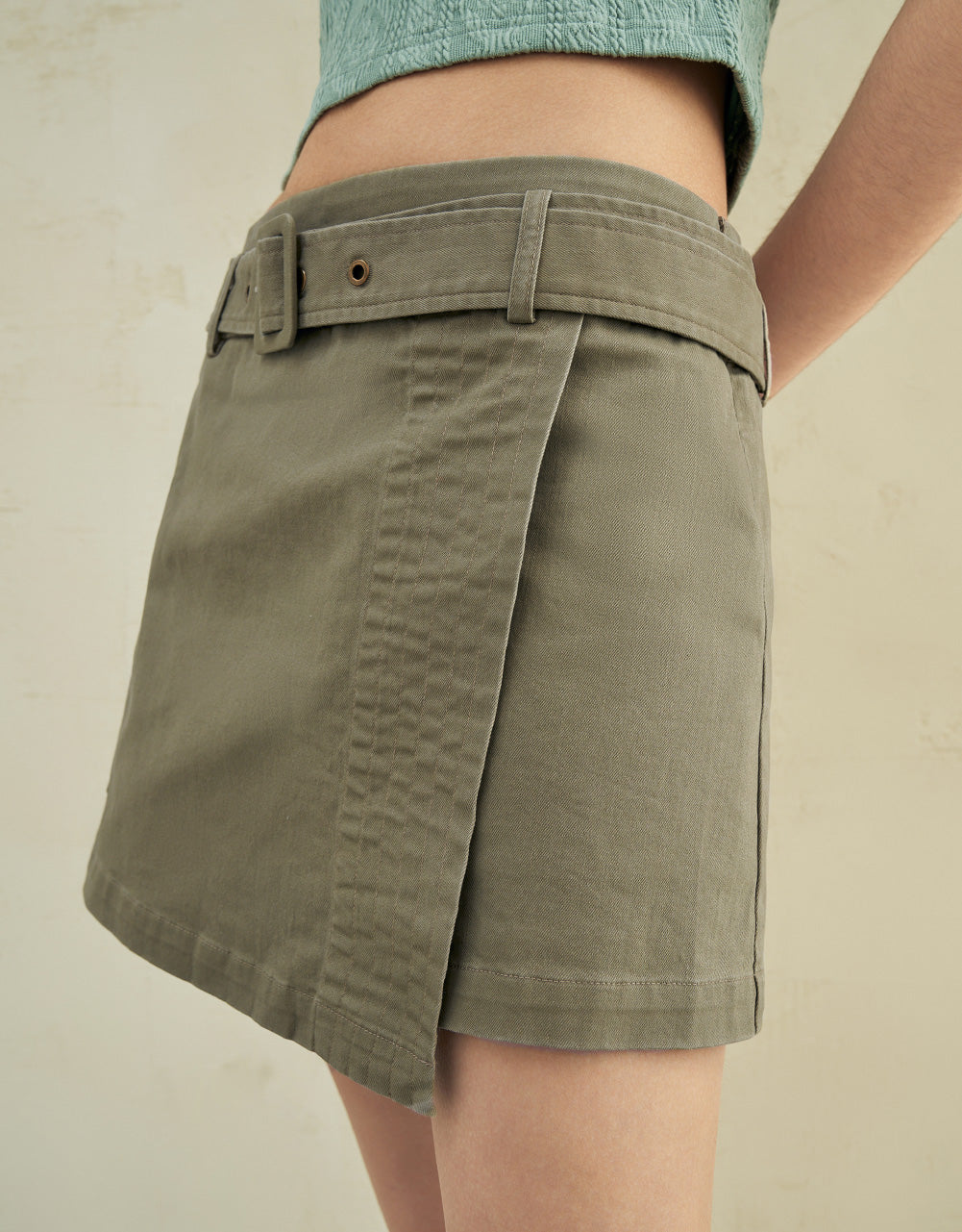 Mini Skirt With Belt