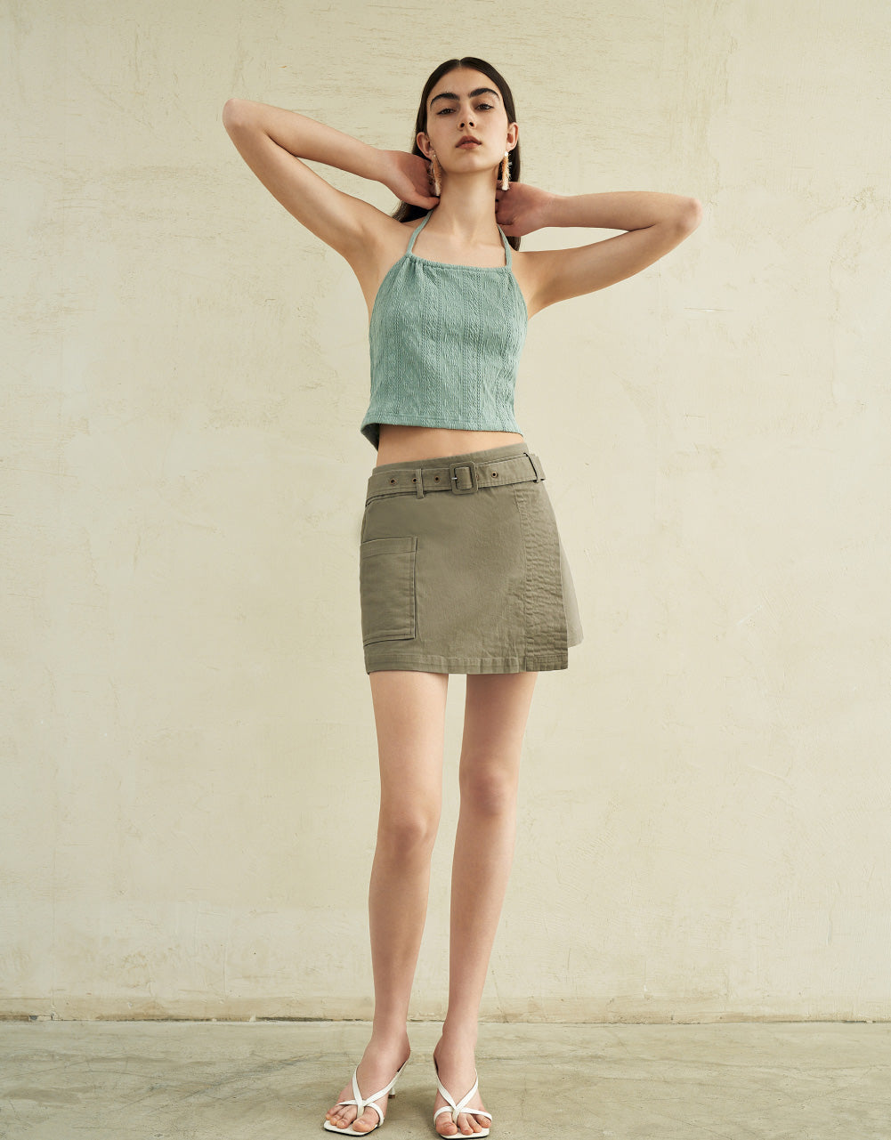 Mini Skirt With Belt