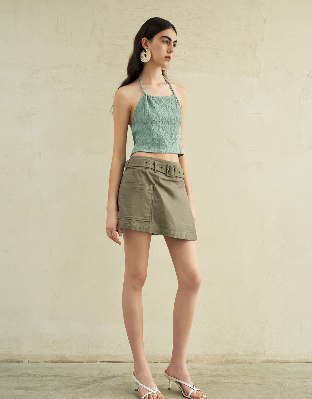 Mini Skirt With Belt
