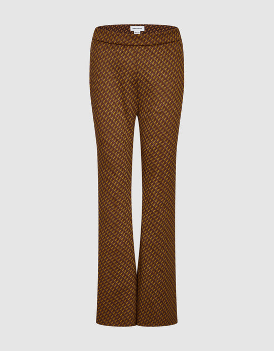 Knitted Capri Flare Pants