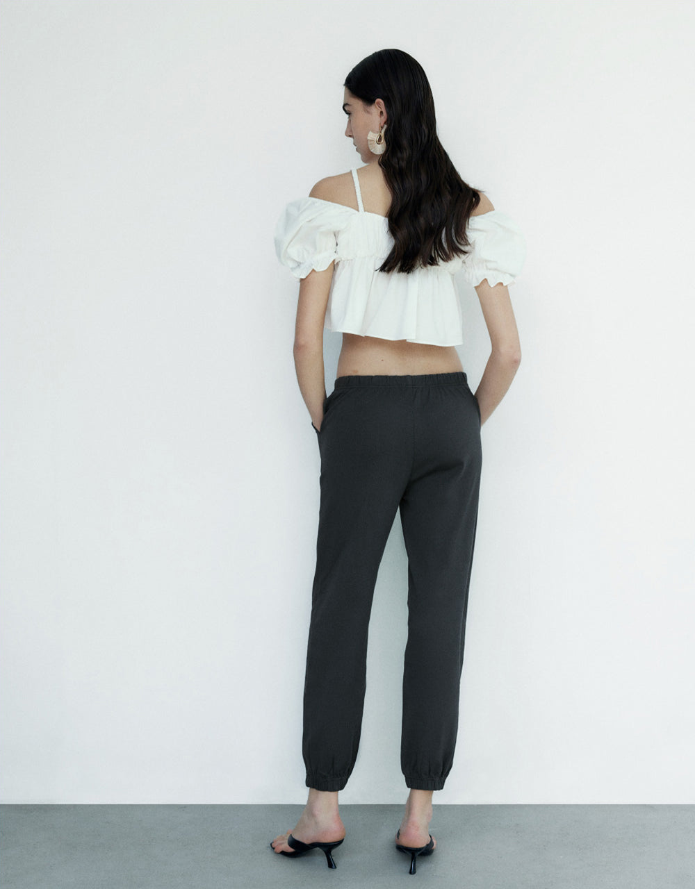 Knitted Cropped Jogger Pants