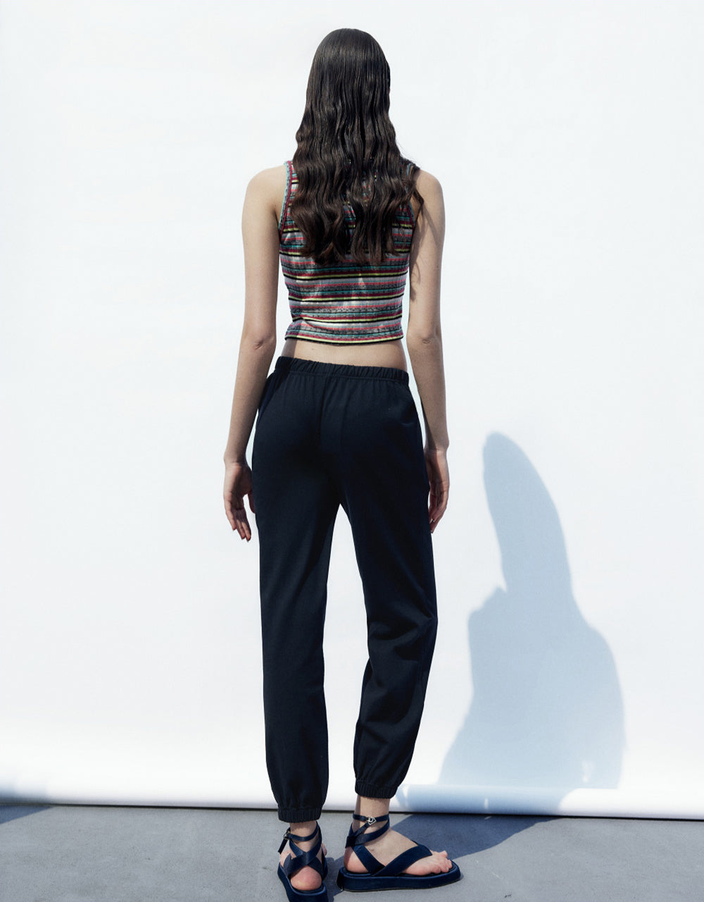 Knitted Cropped Jogger Pants