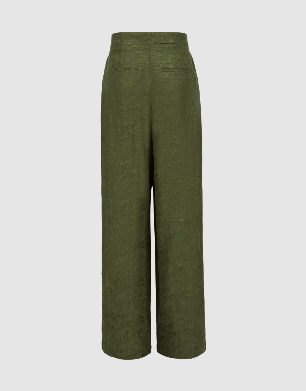 Textured Wide-Leg Pants