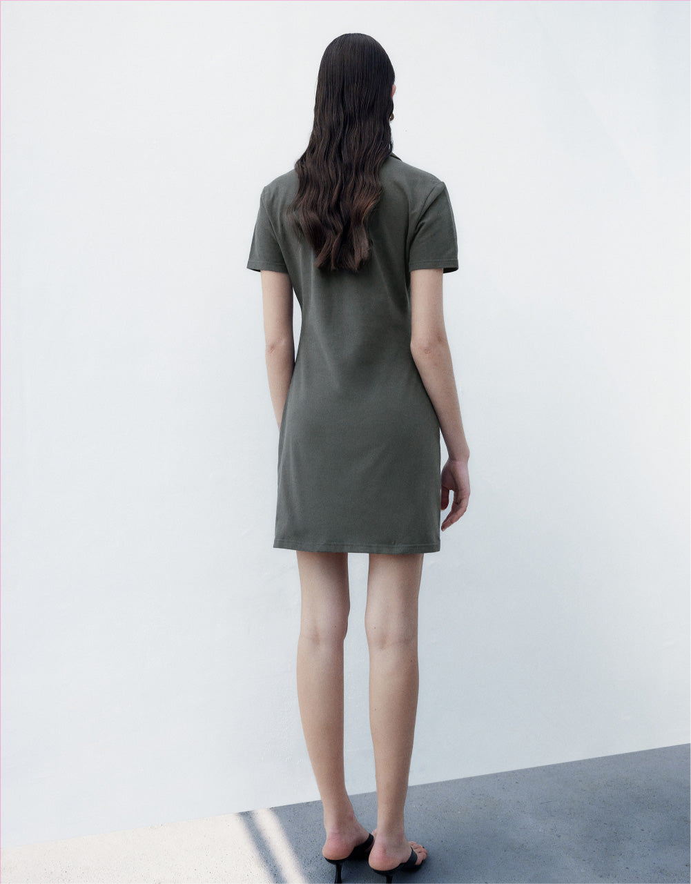 Printed V-Neck A-Line Dress
