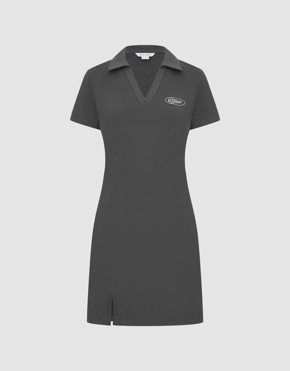 Printed V-Neck A-Line Dress
