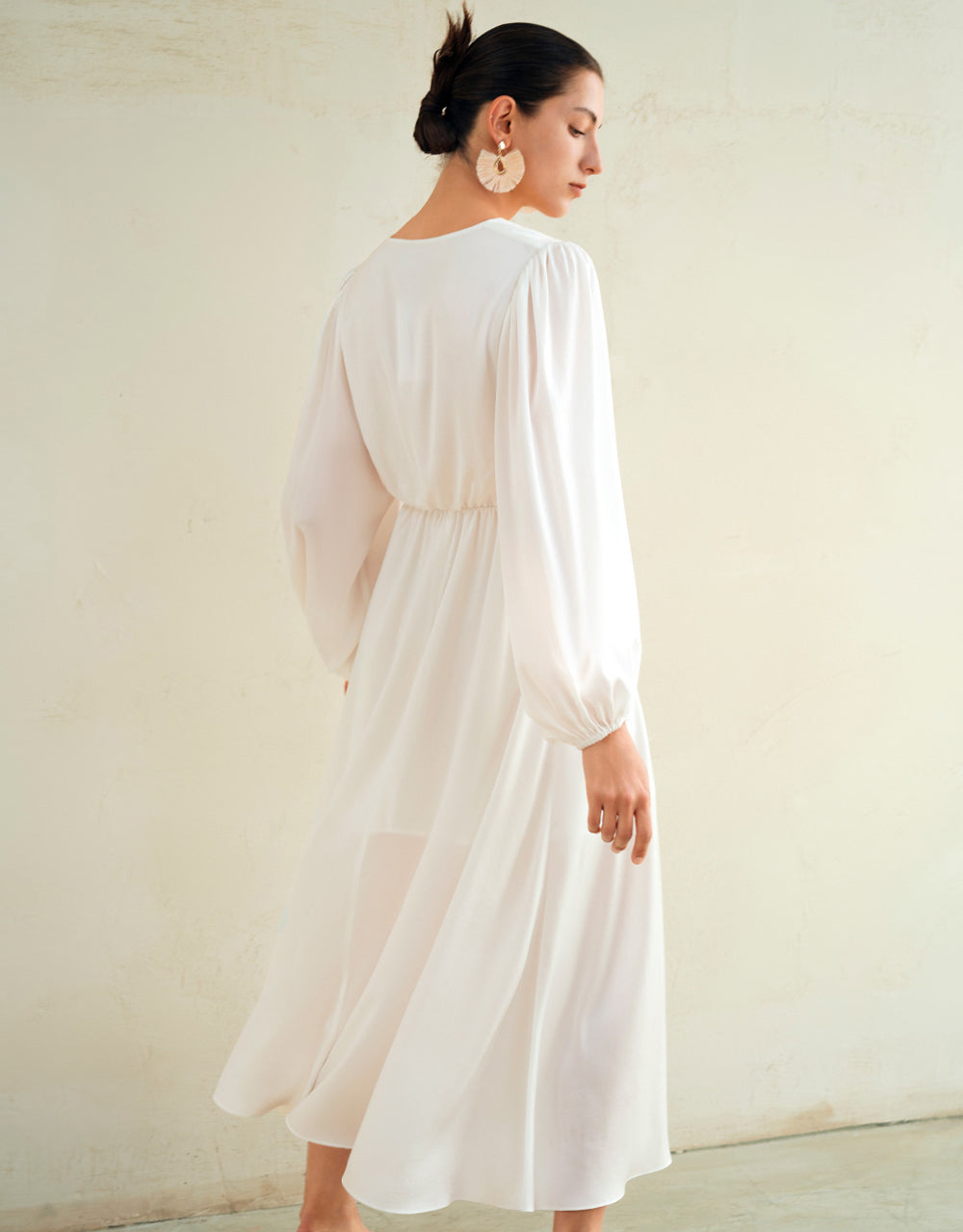 Surplice Front V-Neck Dress