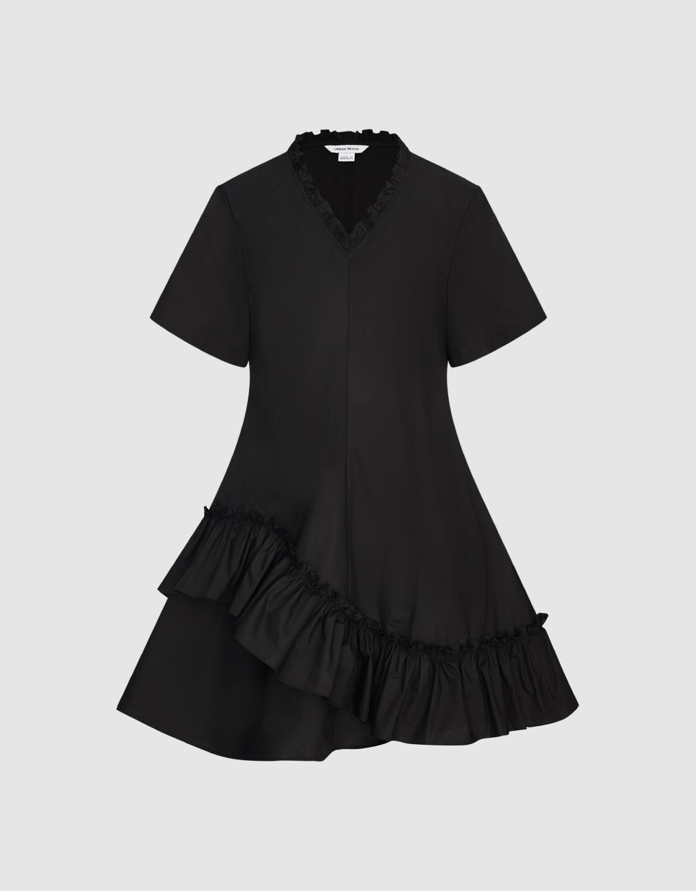 Frill Trim A-Line Dress