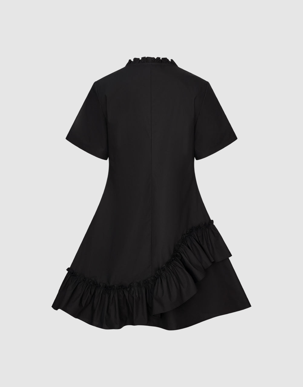 Frill Trim A-Line Dress