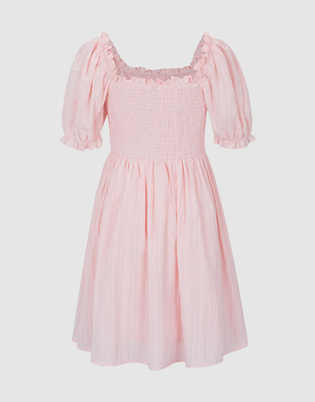 Shirred Skater Dress