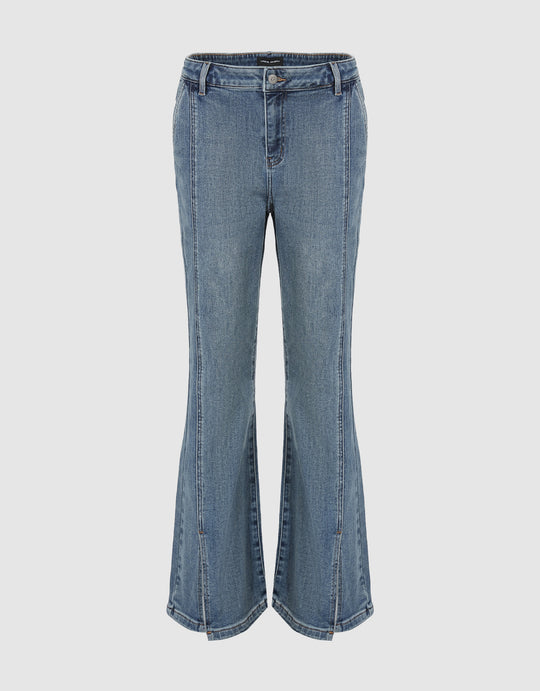 Skinny Fit Flared Jeans