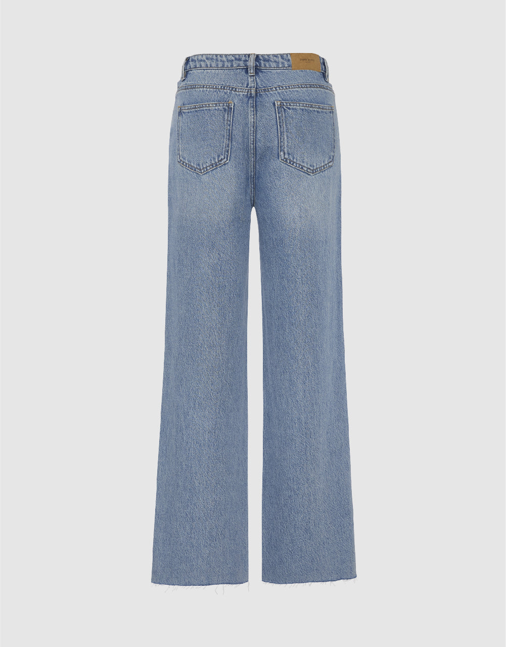 Mid-Waist Straight Jeans