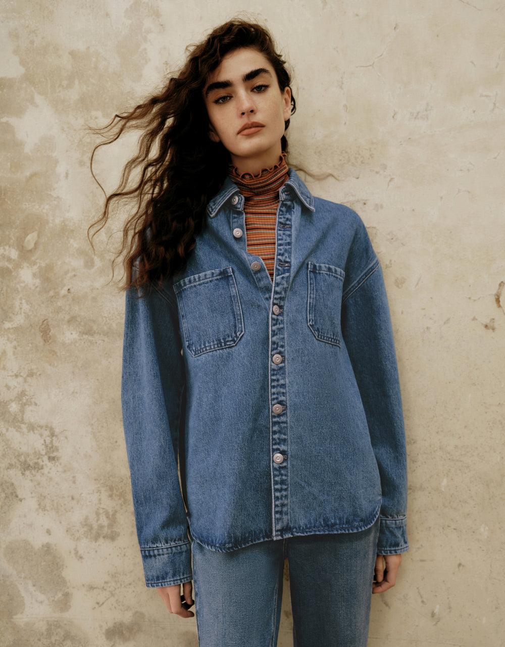 Button Up Denim Shirt