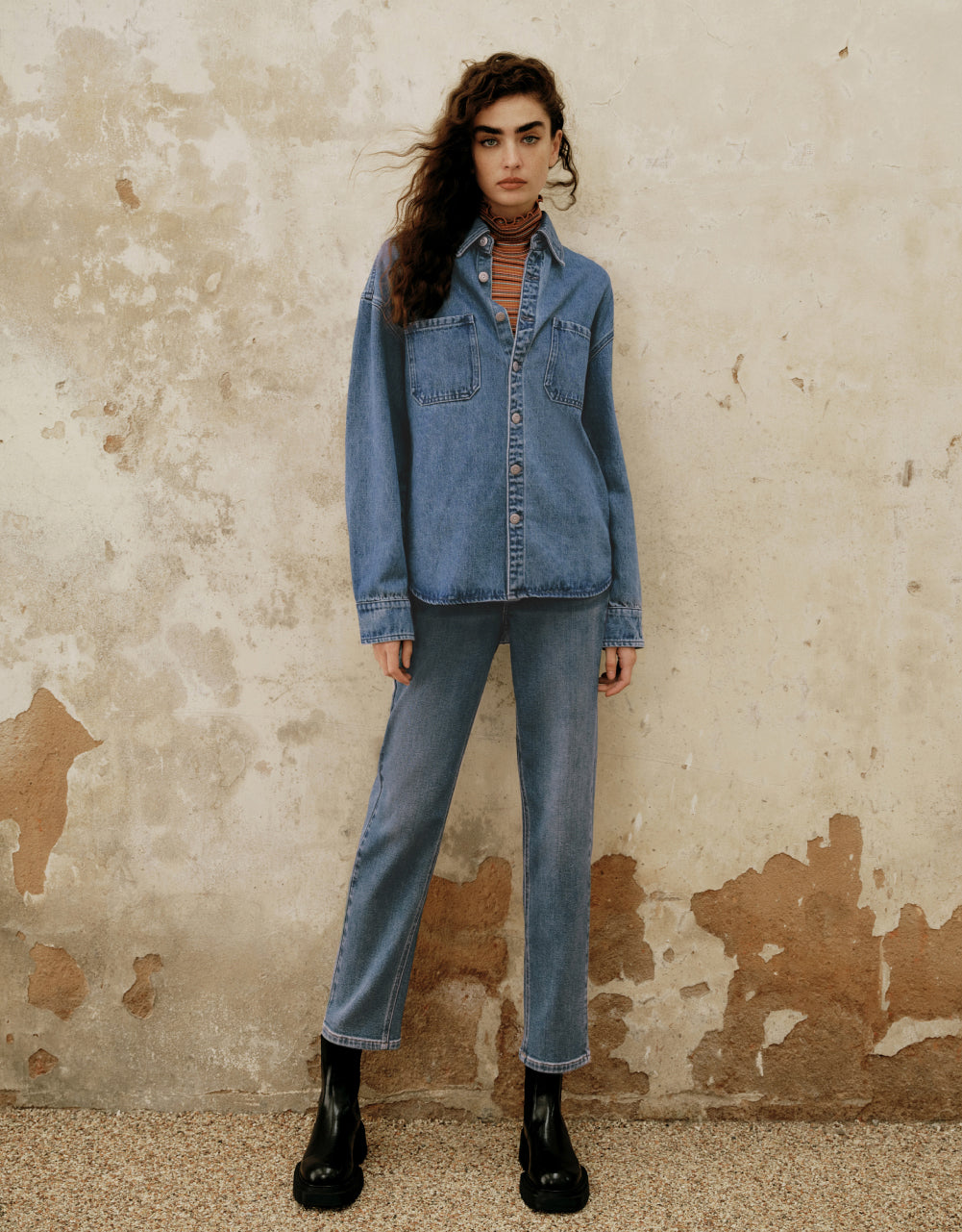 Button Up Denim Shirt