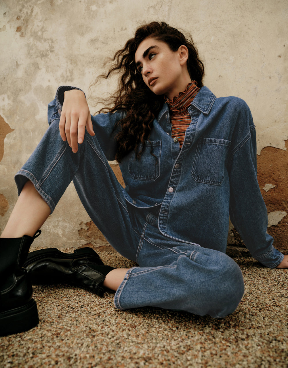 Button Up Denim Shirt