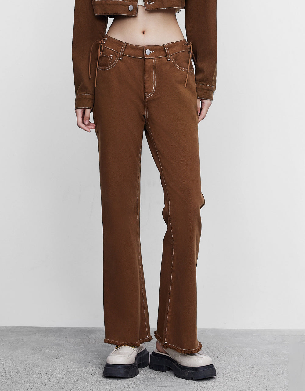 Mid-Waist Flare Jeans