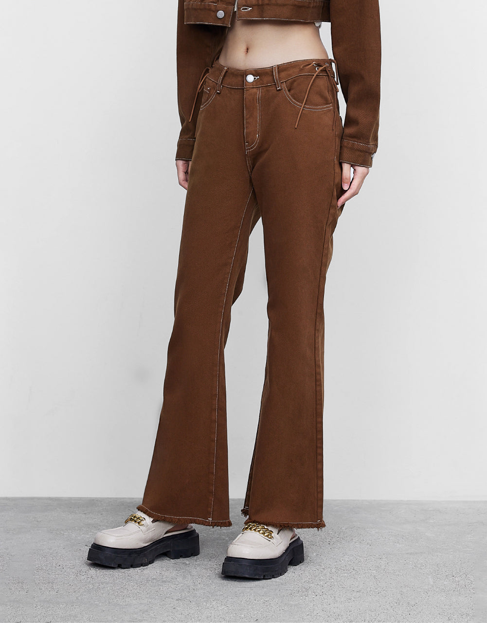 Mid-Waist Flare Jeans