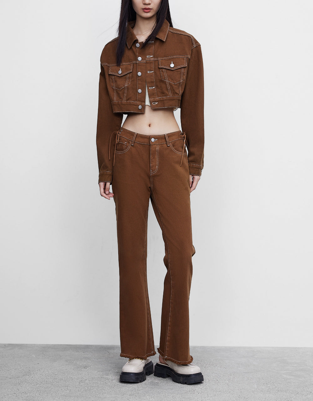 Mid-Waist Flare Jeans