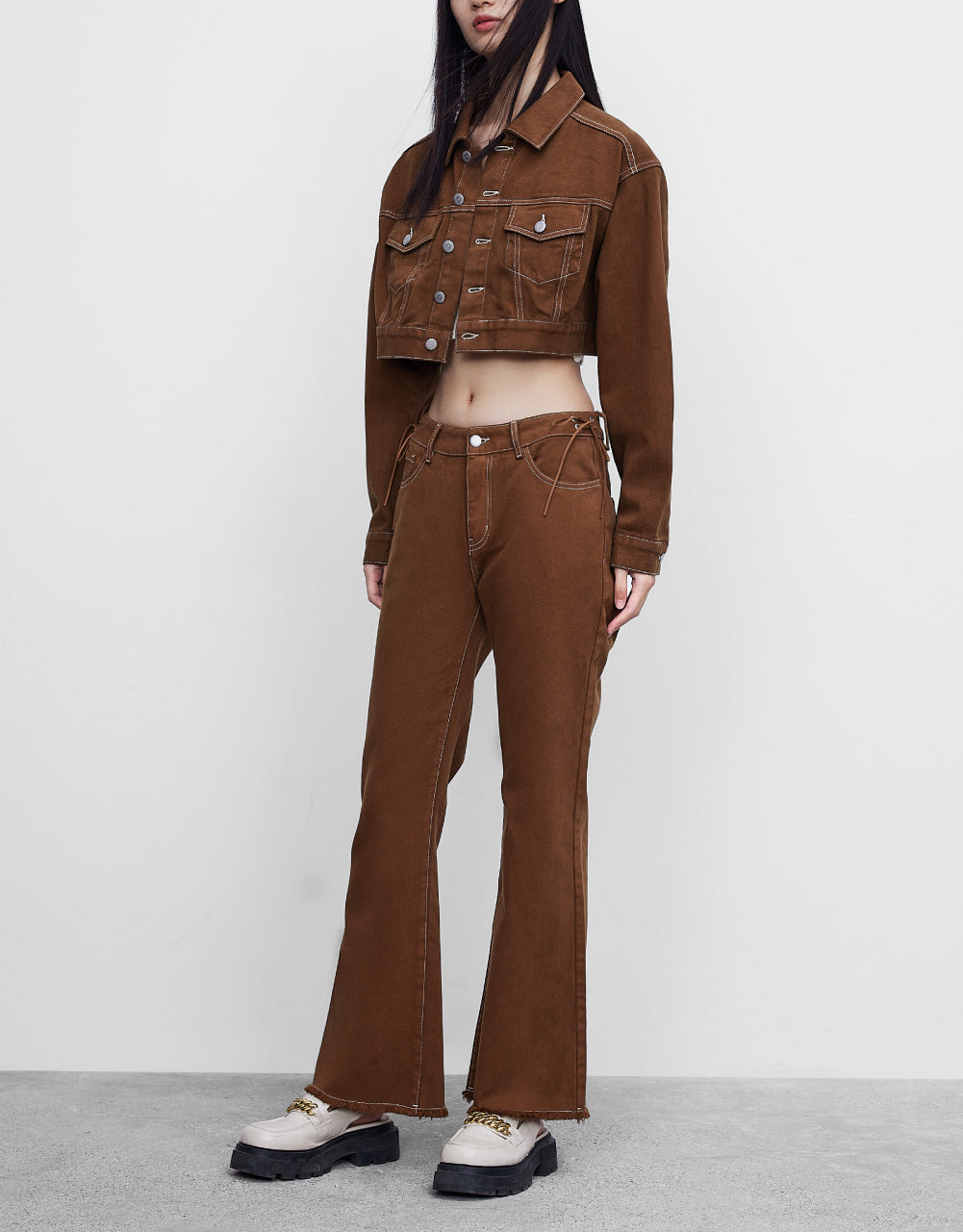 Mid-Waist Flare Jeans