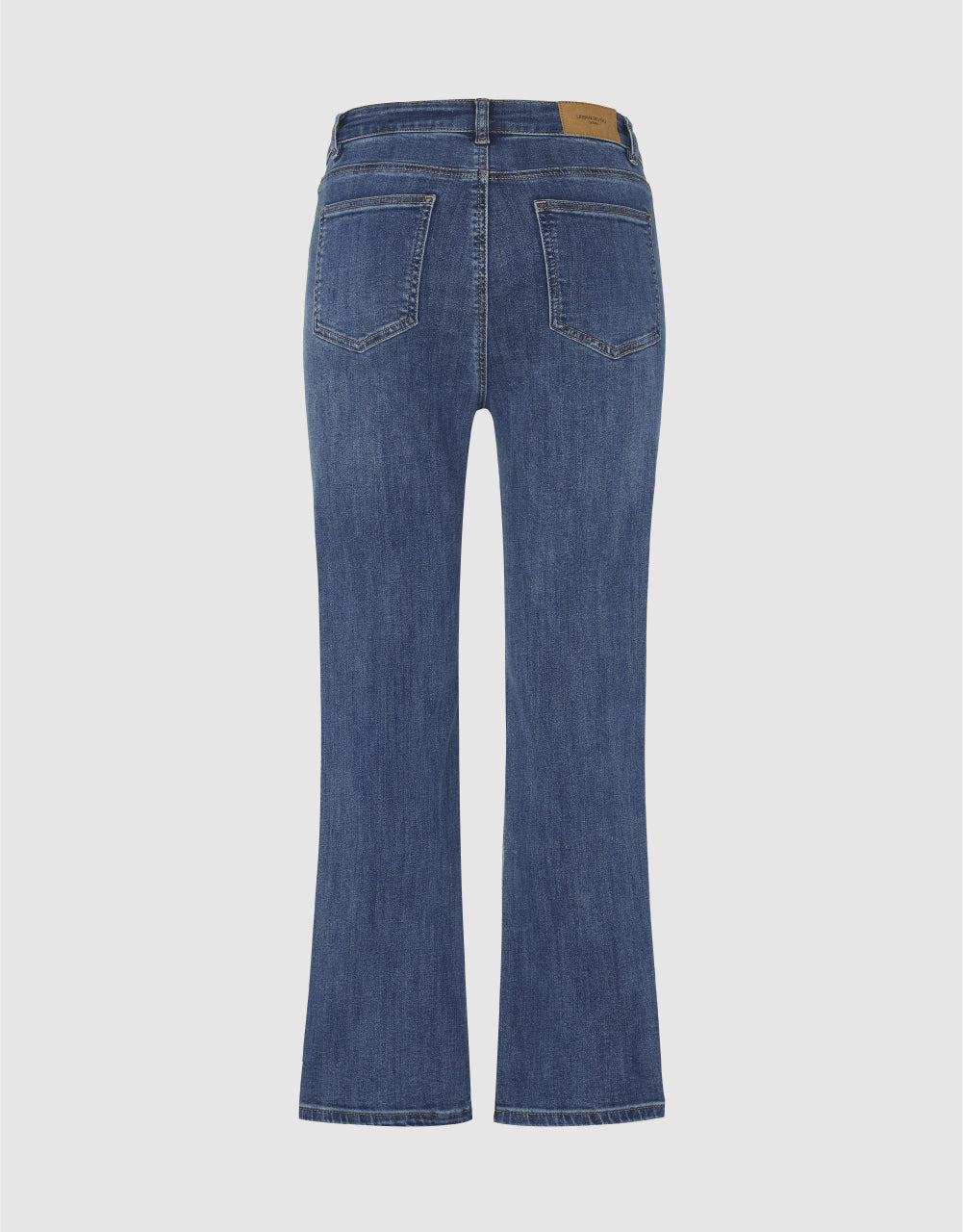 Slit Hem Straight Jeans