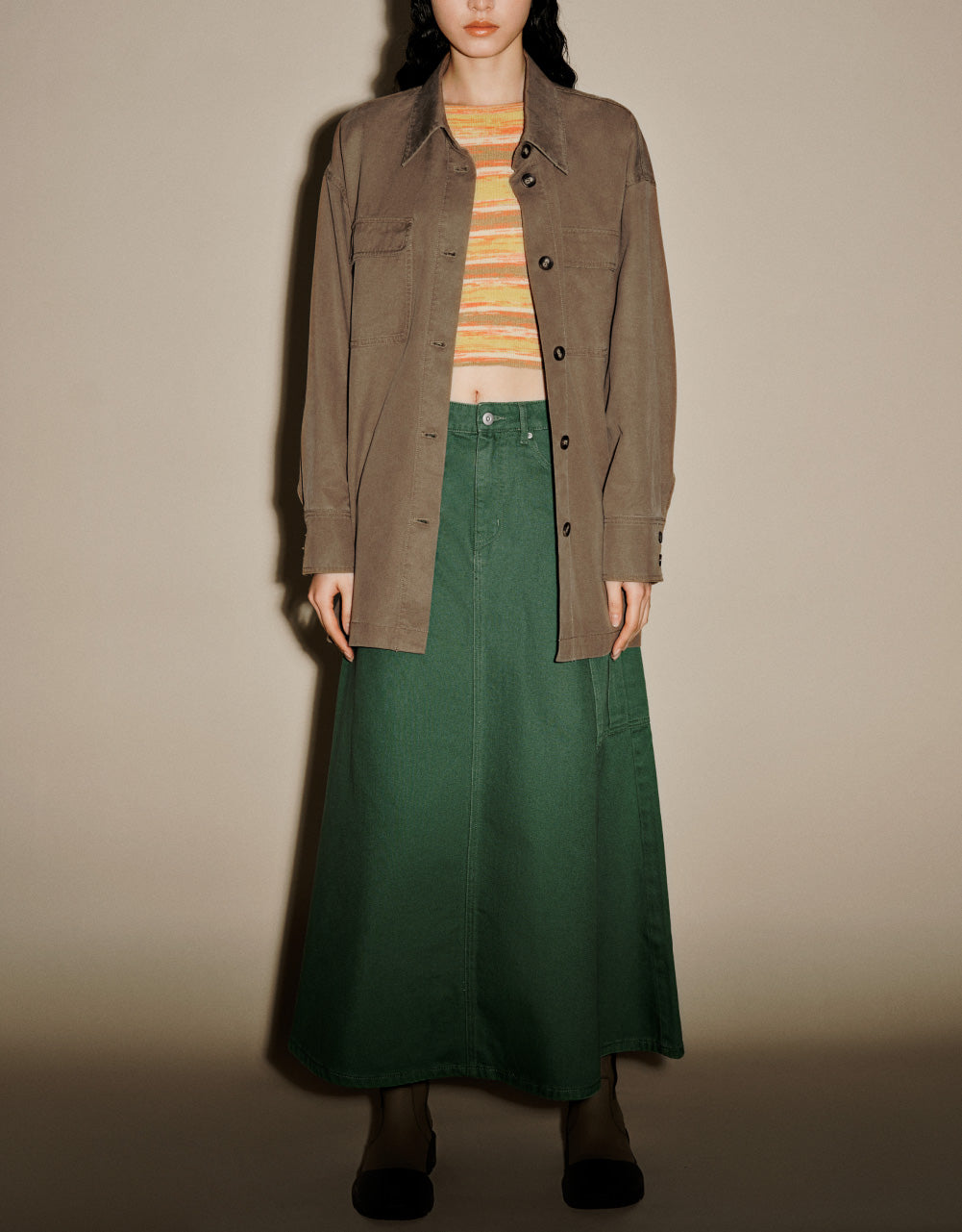 Denim A-Line Skirt