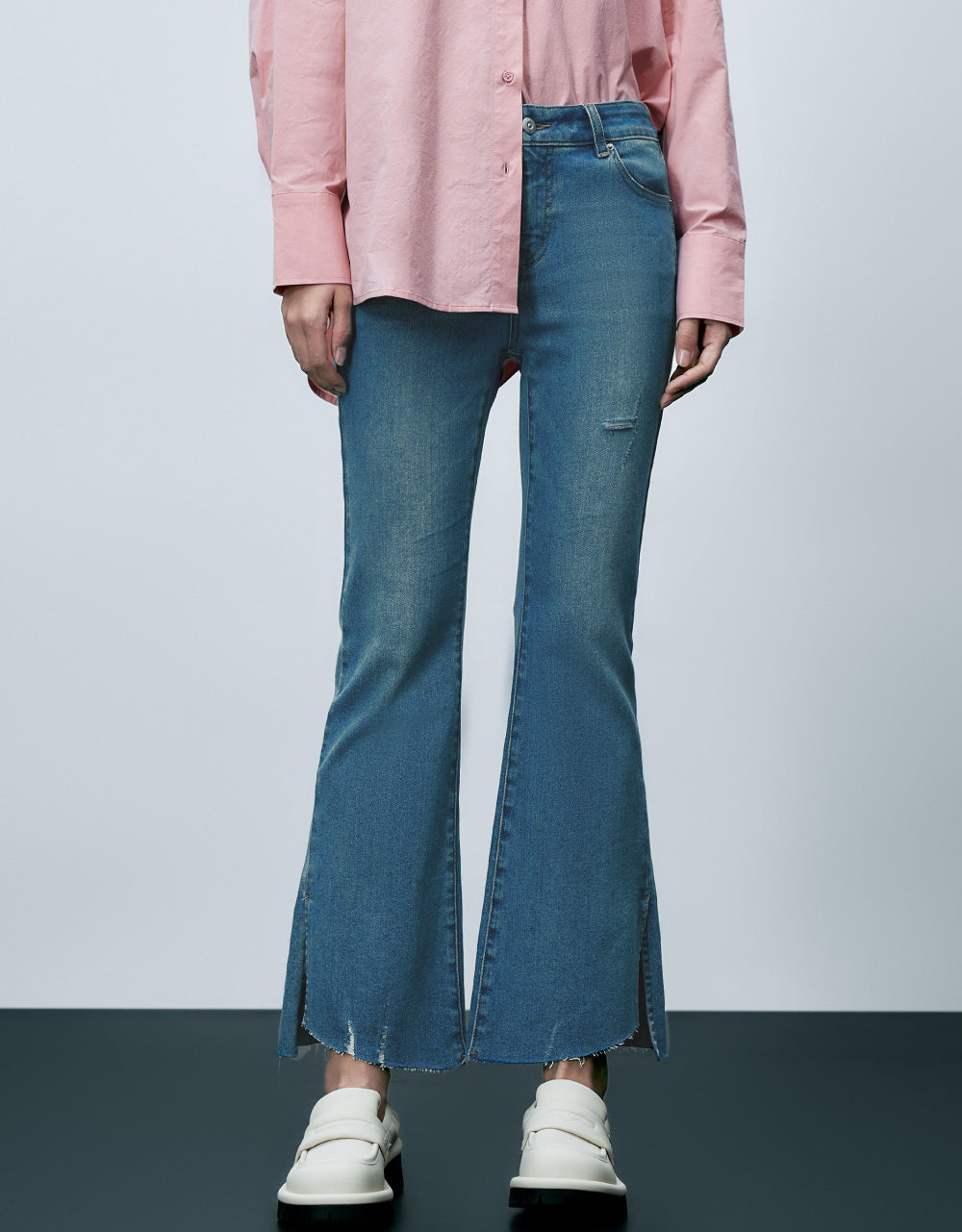 Mid-Waist Flare Jeans