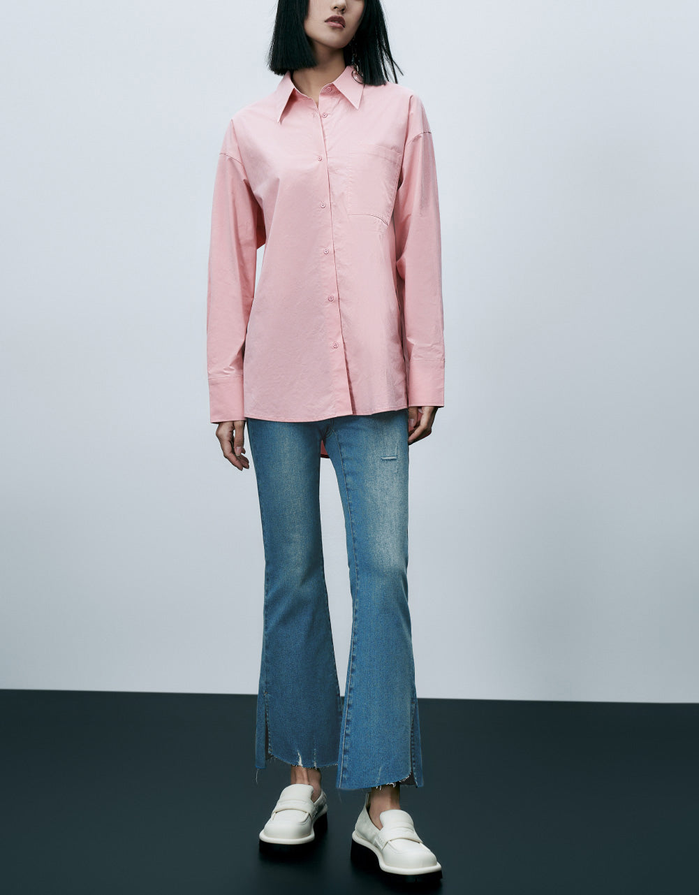 Mid-Waist Flare Jeans