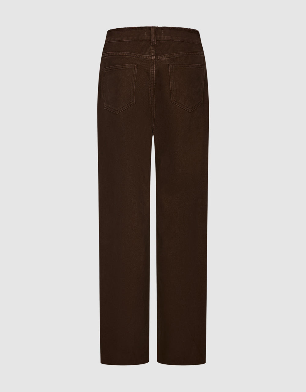 Raw Hem Straight Jeans